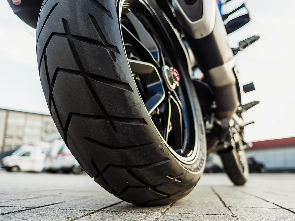Motorbike tyre safety