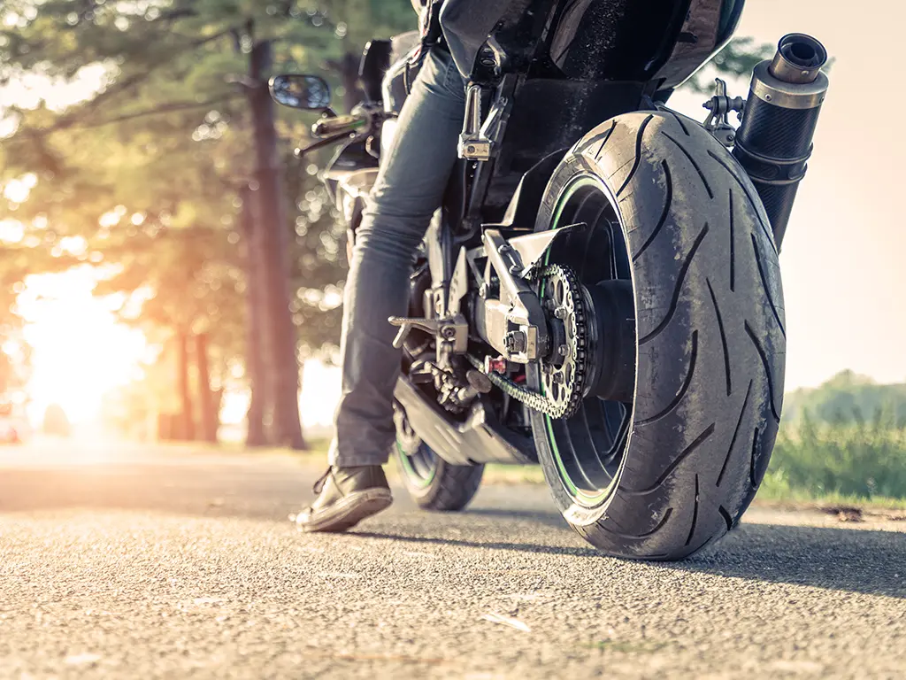 Motorbike tyre safety